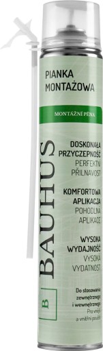 PIANKA WĘŻYKOWA Piana montażowa 750ml PUR WYDAJNA