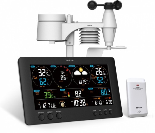 Profesjonalna stacja METEO WiFi SWS 12500 wys. LCD