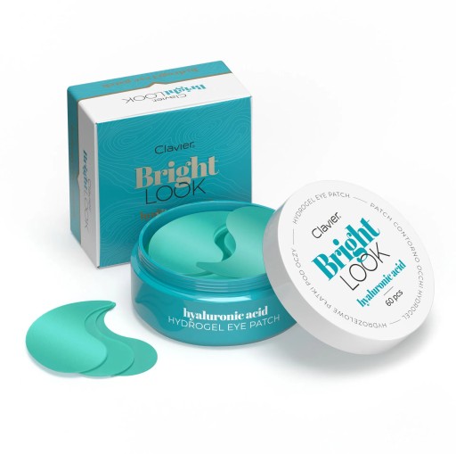 Clavier Bright Look Płatki pod Oczy Hyaluronic Acid 60 sztuk