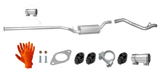 FORD FOCUS MK2 1.6 1.8 TDCi SEDAN TŁUMIK + RURA
