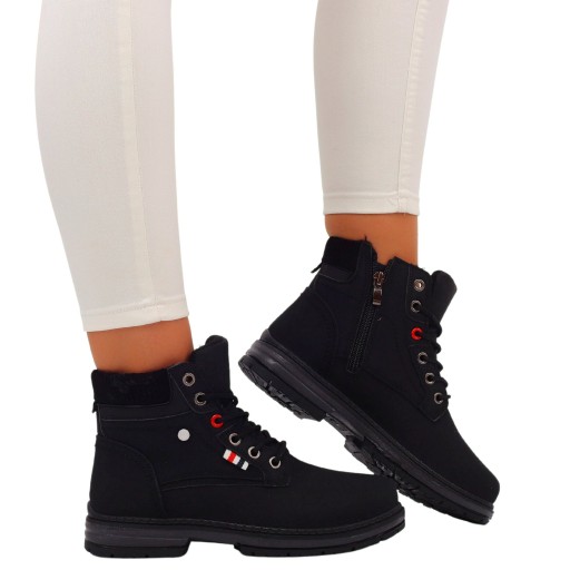BUTY ZIMOWE BOTKI TRAPERY ZIMOWE OCIEPLANE DAMSKIE
