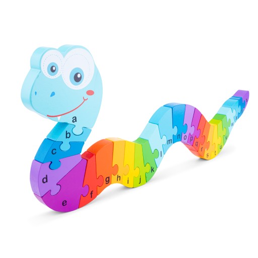 NEW CLASSIC TOYS PUZZLE WĄŻ ALFABET