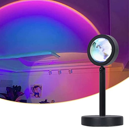 SKICARE PROJEKTORA LAMPA LED USB wschód słońca