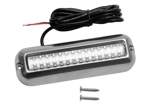 LAMPKA PODWODNA LED NIERDZEWNA ŚWIATŁO BIAŁE MOC 3.5W 42 LED