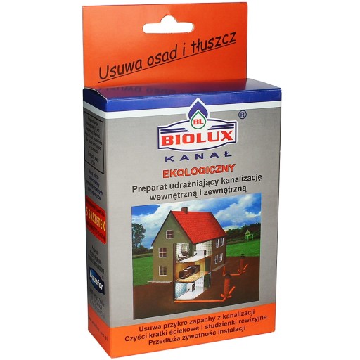 EKOLOGICZNY ŚRODEK DO KANALIZACJI UDRAŻNIA I USUWA ZAPACHY BIOLUX 5x20g