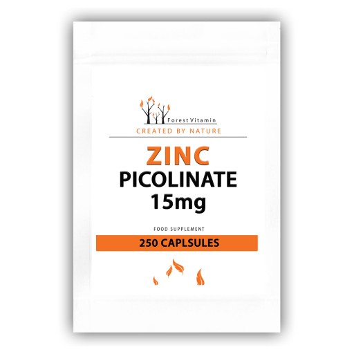 PIKOLINIAN CYNKU 15mg ZINC PICOLINATE 250kaps