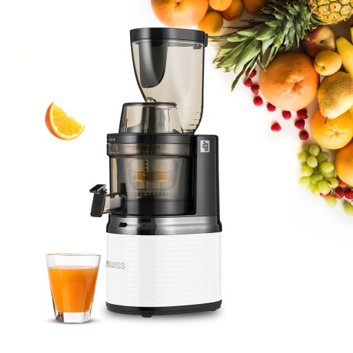 WYCISKARKA WOLNOOBROTOWA DO OWOCÓW WARZYW SOKÓW PIONOWA 4SWISS 200W ZESTAW