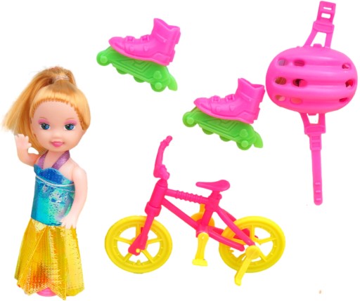 LALECZKA MINI KSIĘŻNICZKA Z AKCESORIAMI LALKA GIRL