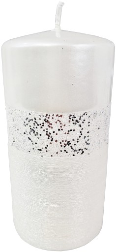 ŚWIECA ozdobna QUEEN BIAŁA ARTMAN 14 cm ŚWIECZKA