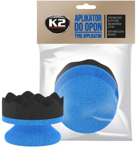 K2 APLIKATOR GĄBKA DO OPON DRESSINGÓW PLASTIKU