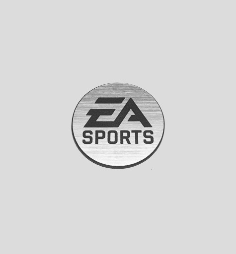 EA SPORTS naklejka emblemat 30 mm*SREBRNA