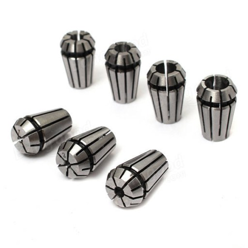 Tulejki zaciskowe ER11 -komplet- 1,2,3,4,5,6,7 mm