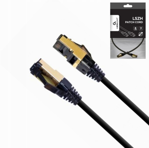 KABEL SIECIOWY PATCHCORD LAN ETHERNET RJ45 CAT8 SFTP FTP LSZH 2M