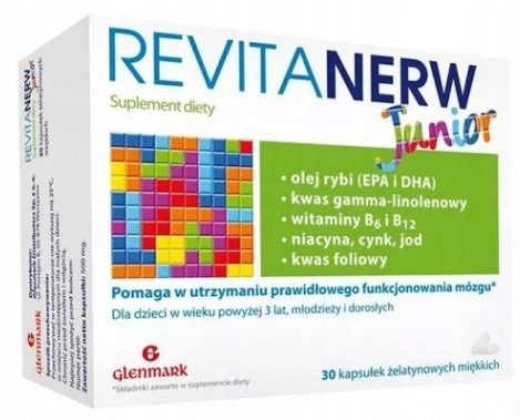REVITANERW JUNIOR układ nerwowy pamięć 30 kapsułek