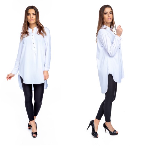 Luźna kobieca elegancka TUNIKA OVERSIZE roz - 44