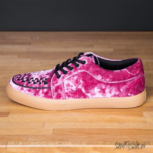 BUTY TUK - ROSE PINK VELVET SNEAKER r.37