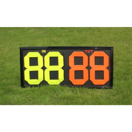 Portable Football Soccer Manual Alternate Board Card Out Double Sided