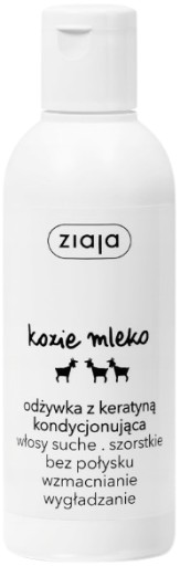 ZIAJA KOZIE MLEKO Odżywka do włosów z keratyną