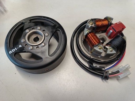 Zapłon iskrownik elektronik 6V kompletny + magneto DUELLS Simson S51