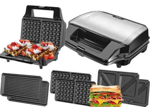 OPIEKACZ GOFROWNICA GRILL 3W1 MPM MOP-23M 900W