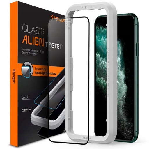 Szkło hartowane do iPhone 11 Pro Max, Spigen FC AM