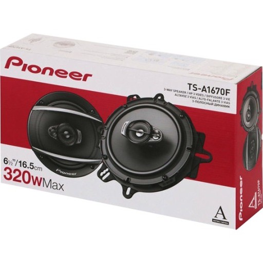 PIONEER TS-A1670F MOC 320W GŁOŚNIKI 3-DROŻNE 165MM