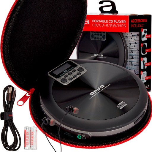 DISCMAN PRZENOŚNY ODTWARZACZ CD AIWA PCD-810BK