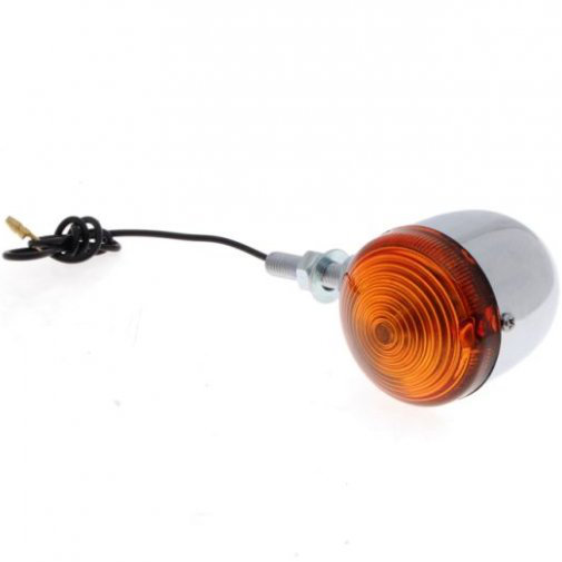 KIERUNKOWSKAZ CHROM chromowany Bullet ŻARÓWKA 12V
