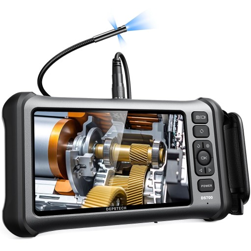 ENDOSKOP DEPSTECH DS700TL z potrójnym obiektywem, 7-calowy ekran IPS