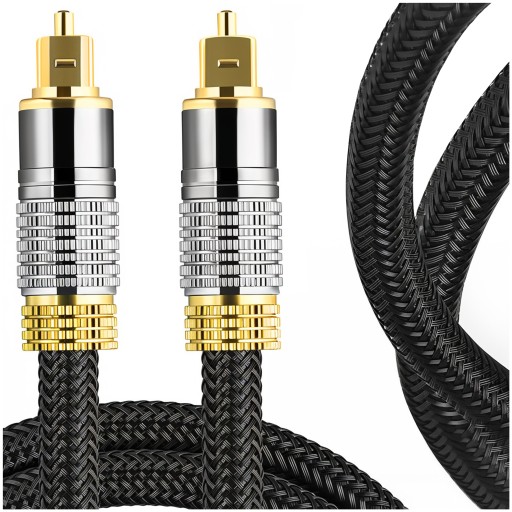 OPTYCZNY KABEL PRZEWÓD AUDIO CYFROWY ALOGY ŚWIATŁOWÓD 1.8m 180cm DO PC TV