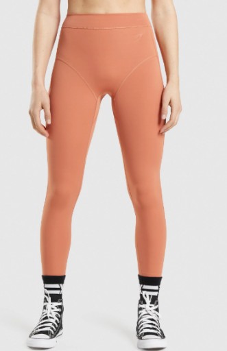 GYMSHARK LEGGINSY DAMSKIE SPORTOWE POMARAŃCZOWE XS 0Z4F5_A*