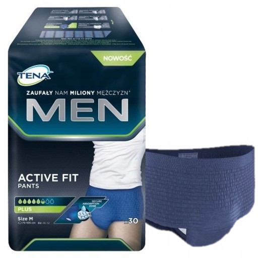 PIELUCHOMAJTKI CHŁONNE TENA MEN PANTS PLUS 30 SZT