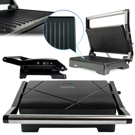 GRILL DO KANAPEK PANINI OPIEKACZ TOSTER XL ROZKŁADANY ELEKTRYCZNY 1000W