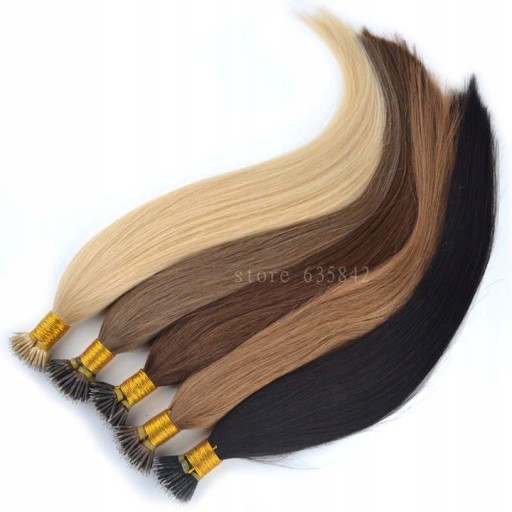 WŁOSY NATURALNE PASEMKA 55 cm REMY MIKRORINGI 1g!