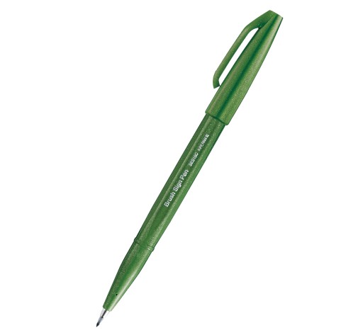 Pisak pędzelkowy PENTEL SES15C oliwkowa zieleń
