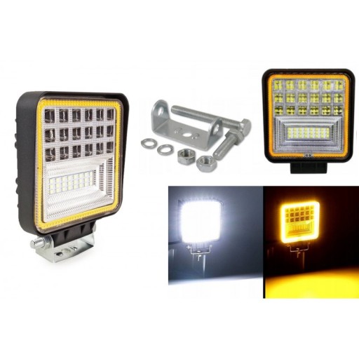 LAMPA ROBOCZA HALOGEN 42 LED COMBO OBRYS 12V 24V