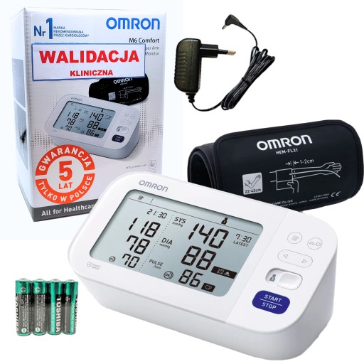 CIŚNIENIOMIERZ OMRON M6 COMFORT HEM-7321-E +ZASIL