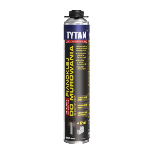 Pianoklej do murowania pistoletowy TYTAN 870 ml