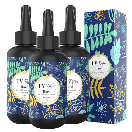 ŻYWICA UV TWARDA CRYSTAL BIŻUTERIA KABOSZONY 100g*3SZT