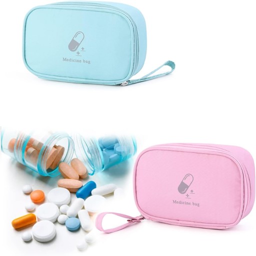 2szt SASZETKA TOREBKA TORBA APTECZKA MINI ORGANIZER TORBA NA LEKI