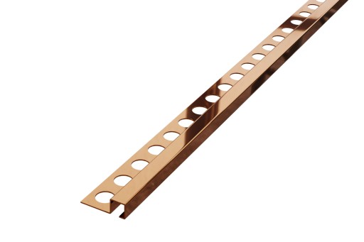 PROFIL NAROŻNY MIEDZIANY POŁYSK Q 270 cm x 12,5 mm
