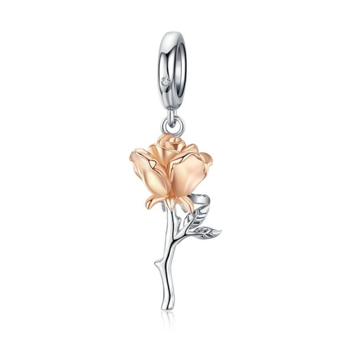 Charms ANIELSKA RÓŻA ROSE zawieszka S925