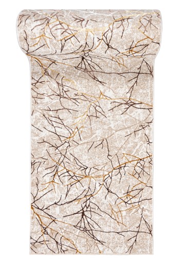 Chodnik GOLDEN NA40A Cream Dwupoziomowy Połysk Nowoczesny szer. 80cm
