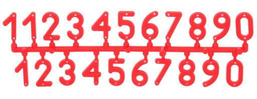 Numerki Cyfry na Ule Komplet numerków do Ula Numery do znakowania Uli