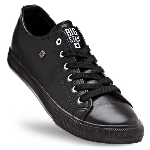 TRAMPKI męskie CZARNE ekoskóra BIG STAR V174345 42