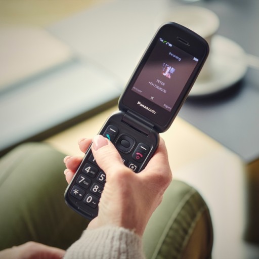 Telefon komórkowy Panasonic KX-TU550 EXB czerwony