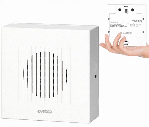 Dzwonek Przewodowy do Drzwi RINGIL MINI 230V Jednotonowy Natynkowy Biały