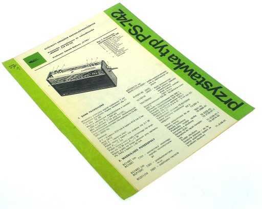 PRZYSTAWKA STEREOFONICZNA DO RADIOODBIORNIKA WANDA TYP PS-742