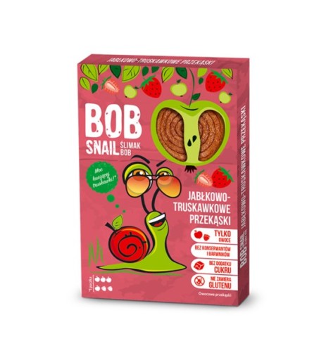 BOB SNAIL OWOCOWA PRZEKĄSKA JABŁKO TRUSKAWKA 60G