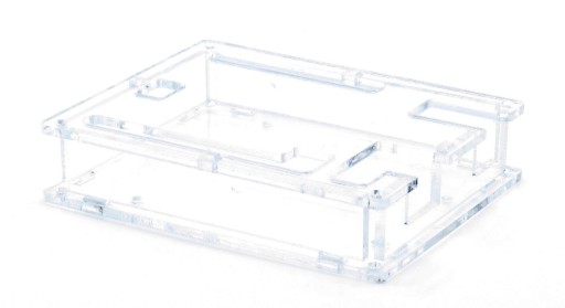 Akrylowa obudowa dla Arduino Uno przezroczysta, zamknięta, niska